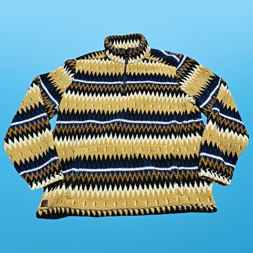 Cody James Men's 1/4 Zip Fleece Pullover Sweater 2XL Big & Tall Geometric